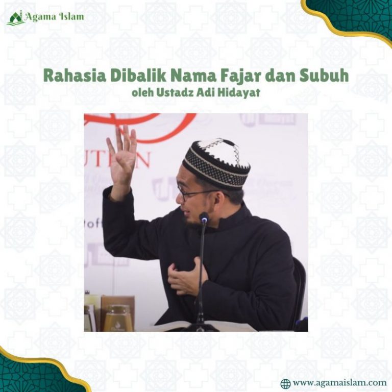 Rahasia Dibalik Nama Fajar dan Subuh Agama Islam